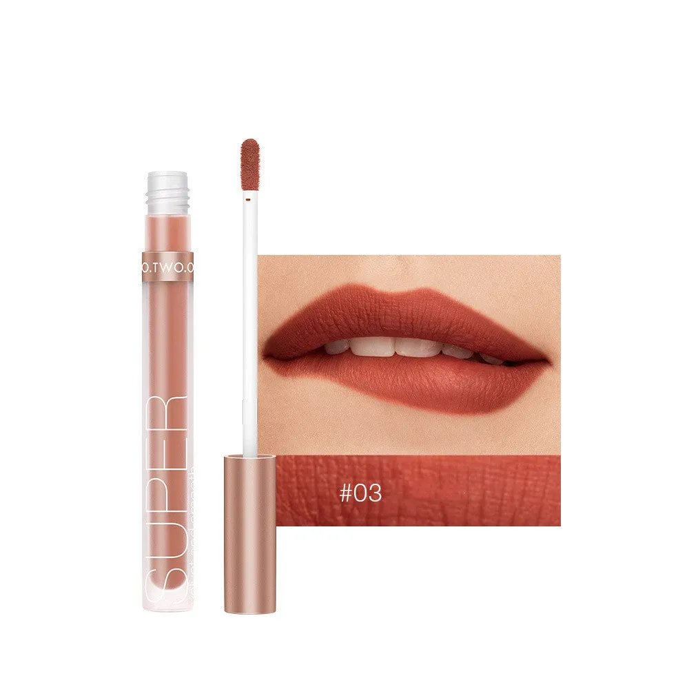 12 Color Honey Velvet Matte Lip Gloss Set - Long-Lasting, Moisturizing