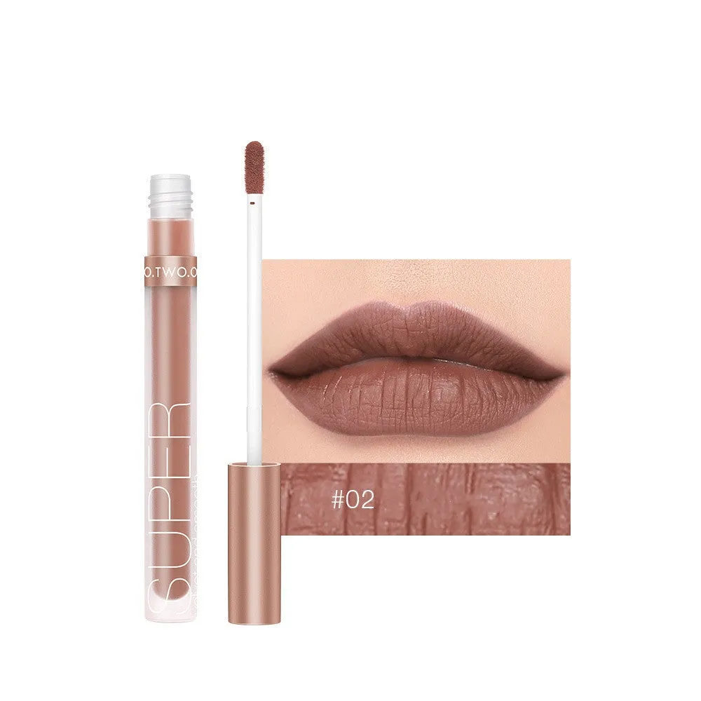 12 Color Honey Velvet Matte Lip Gloss Set - Long-Lasting, Moisturizing