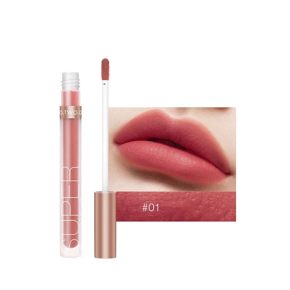 12 Color Honey Velvet Matte Lip Gloss Set - Long-Lasting, Moisturizing