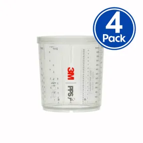 3M 26001 PPS Series 2.0 Hard Cups Standard 650ml x 4 Pack Box