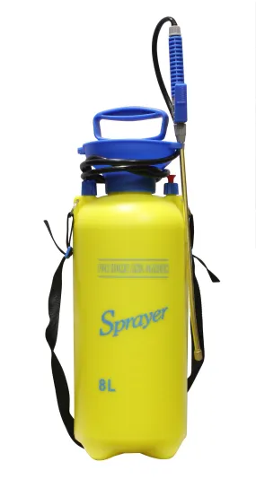 8 Liter High Pressure Portable Sprayer With Brass Wand & Shoulder Strap