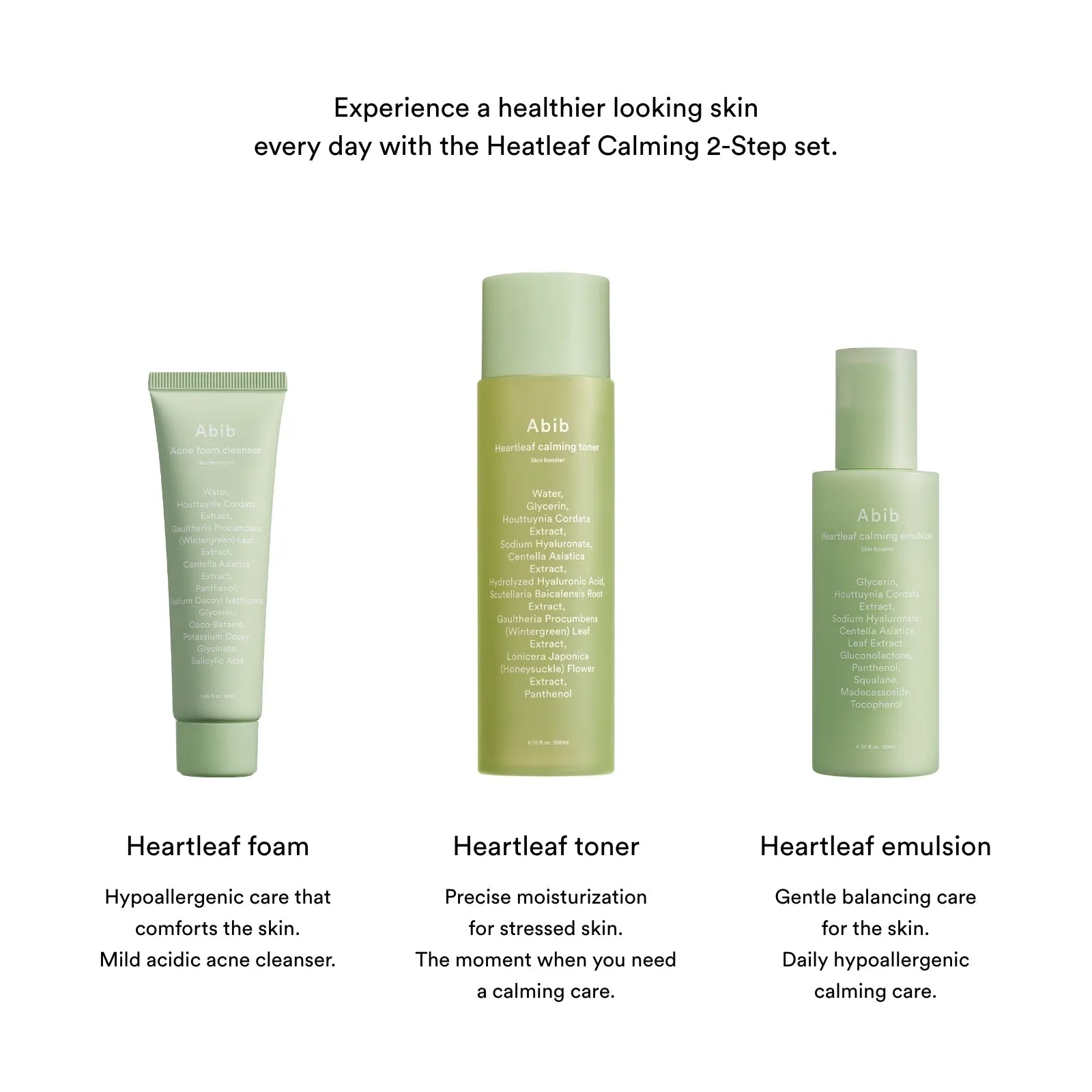 Abib Heartleaf Calming 2 Step Set