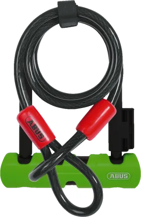 ABUS 410 Ultra Mini U-Lock/Cable Combo Pack