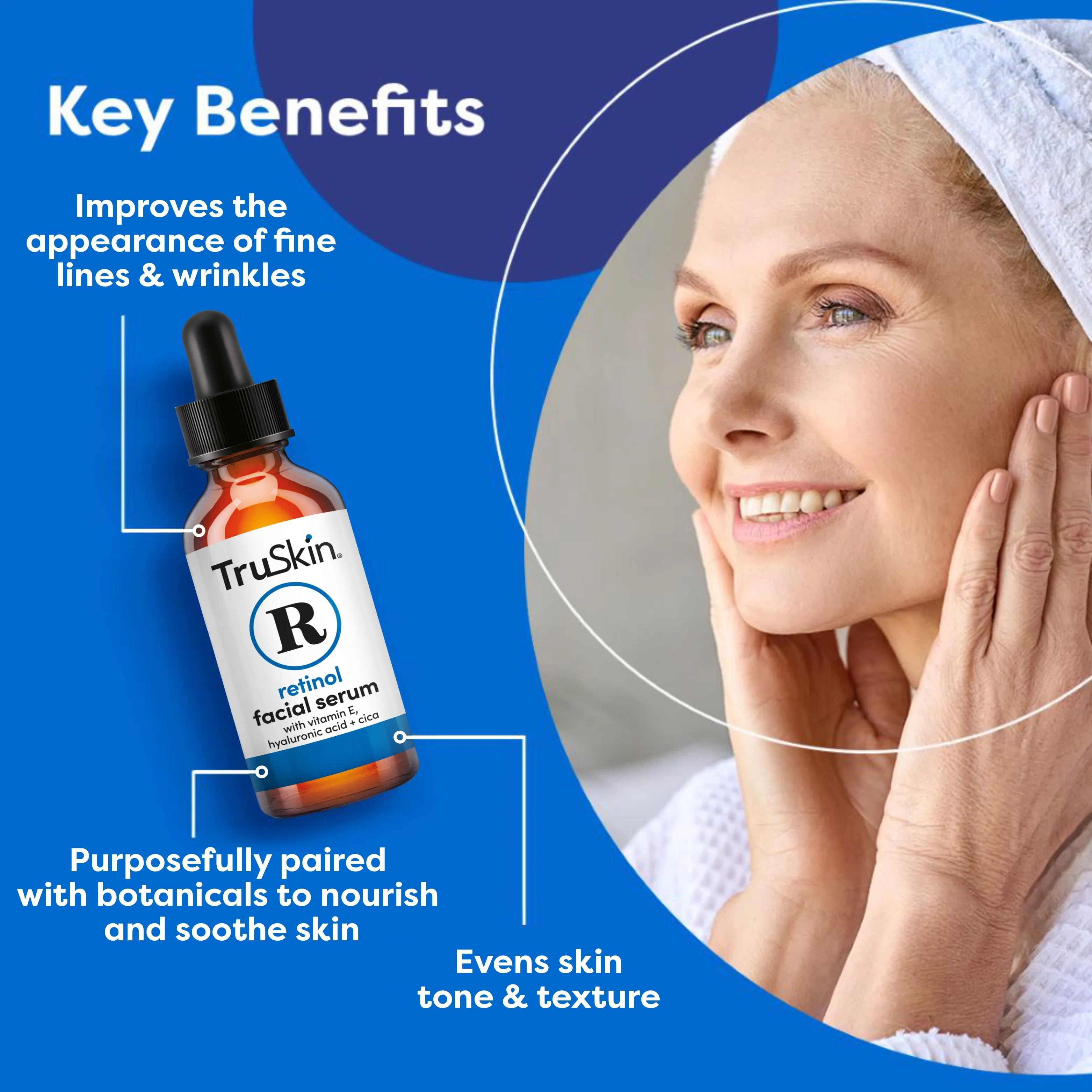 Age Defying 3-Pack Bundle - Vitamin C Serum, Retinol Serum and Hyaluronic Acid