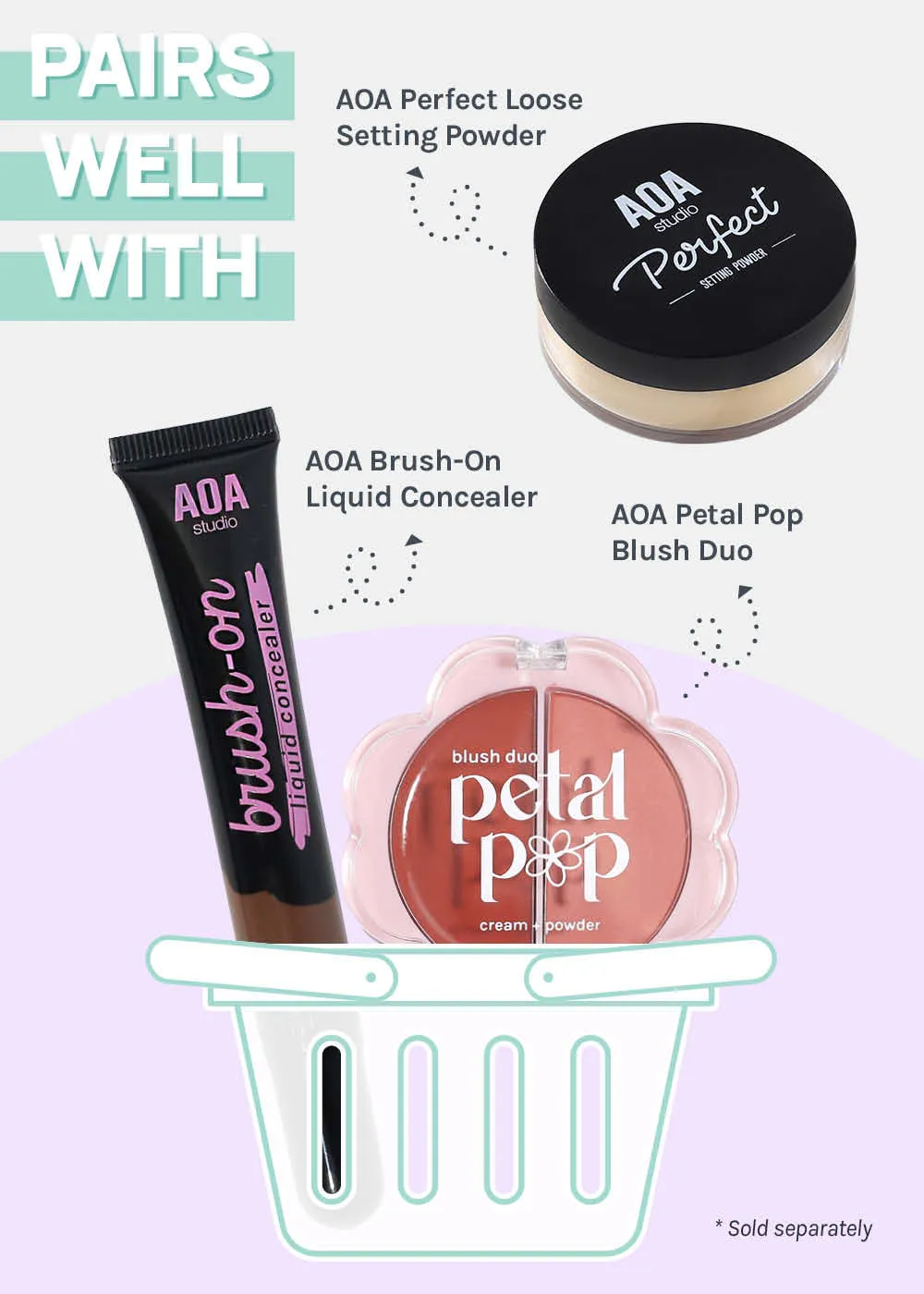 AOA Mini Finger Makeup Puffs
