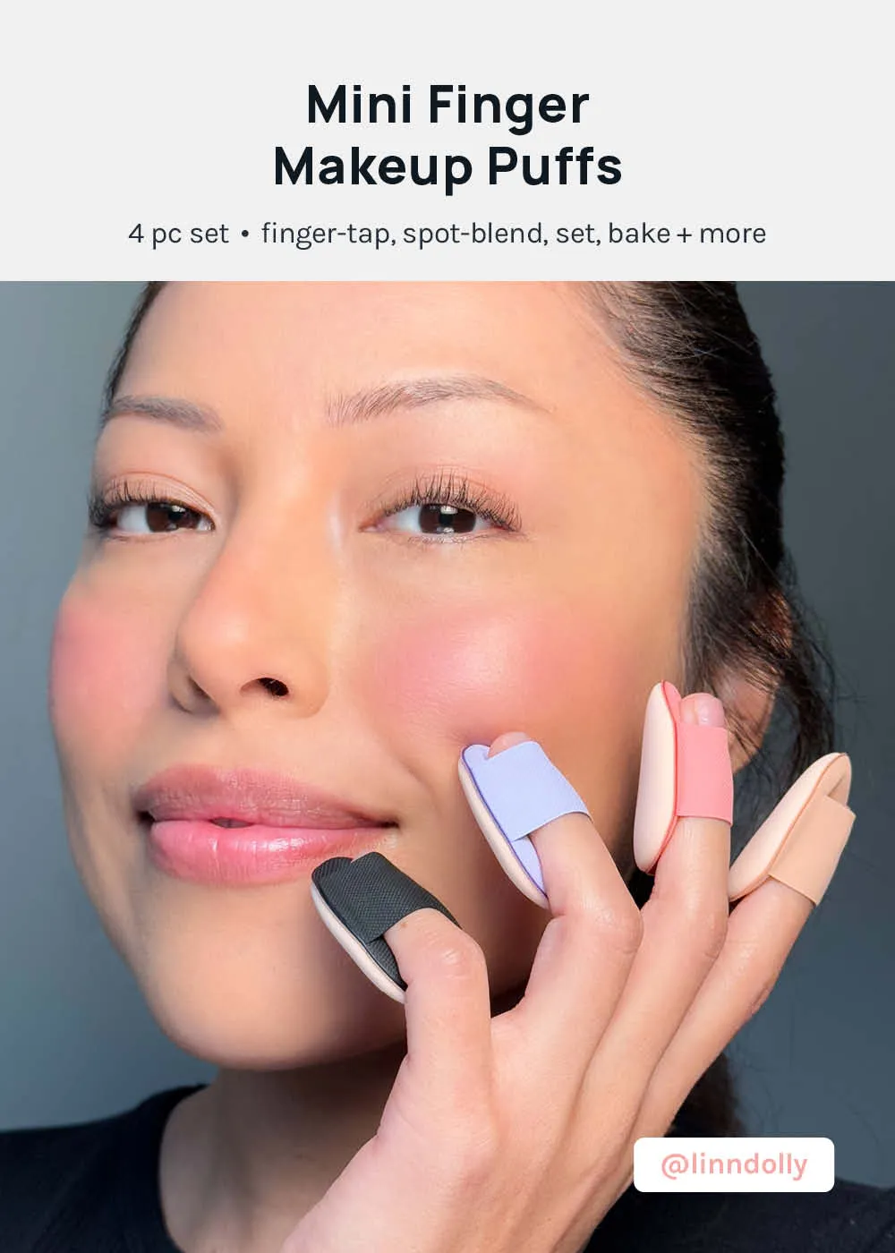 AOA Mini Finger Makeup Puffs