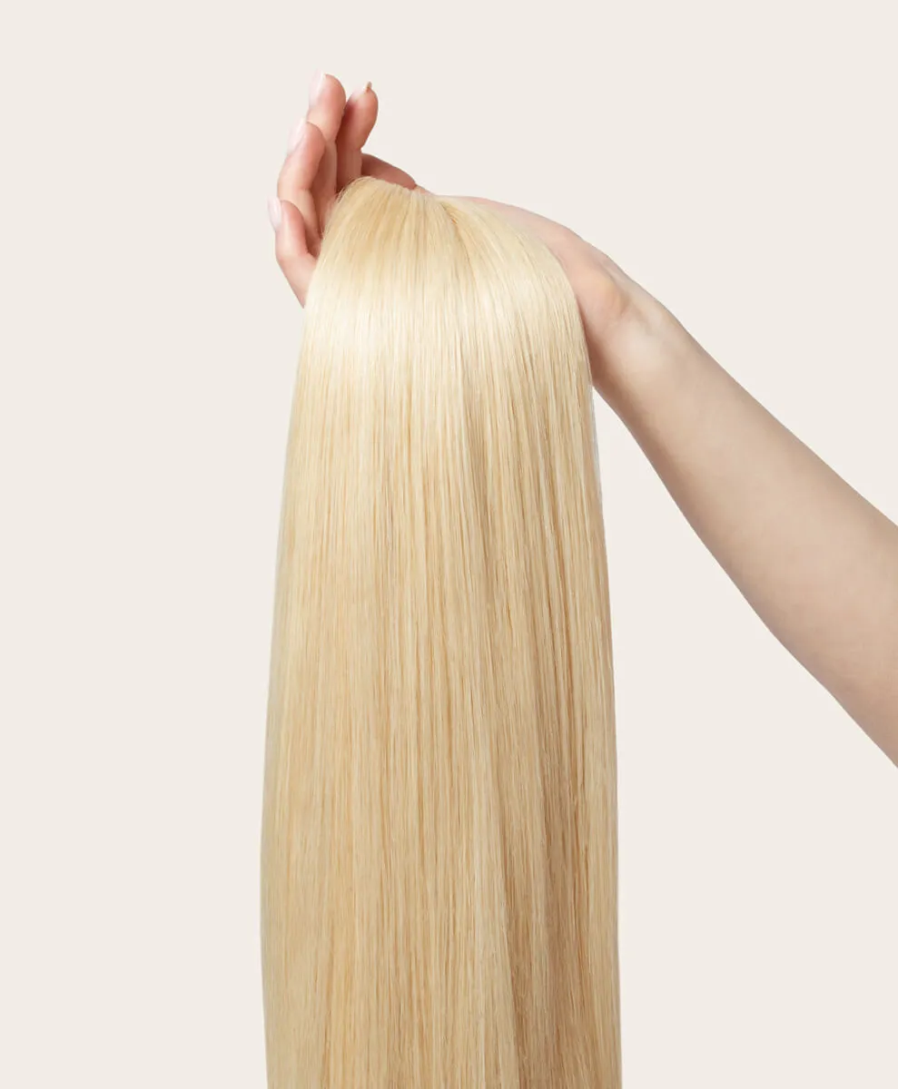 Bleached Blonde, 20" Volumiser Quad Clip-In Weft, #60 | 45g
