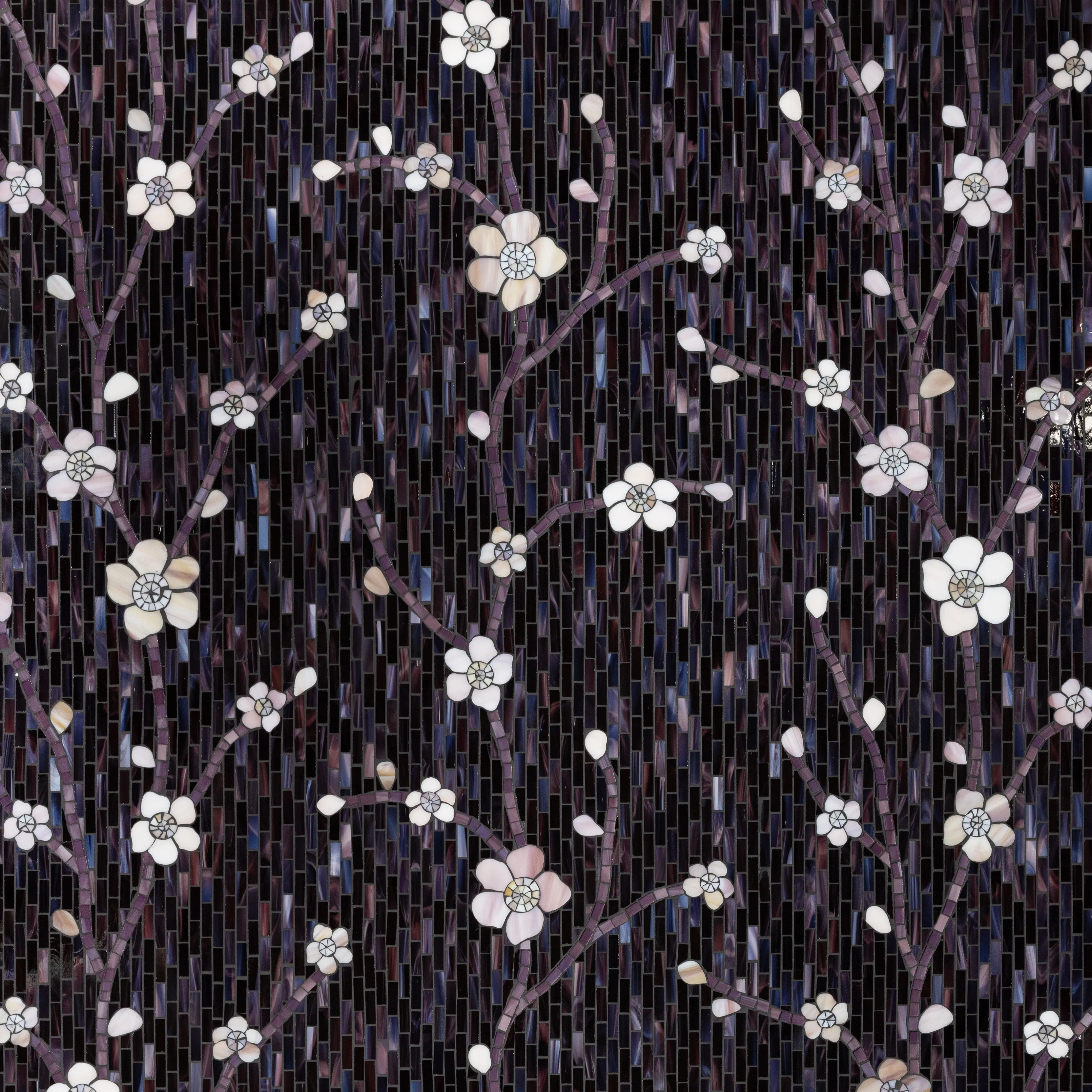Cherry Mosaic  Gloss Glass