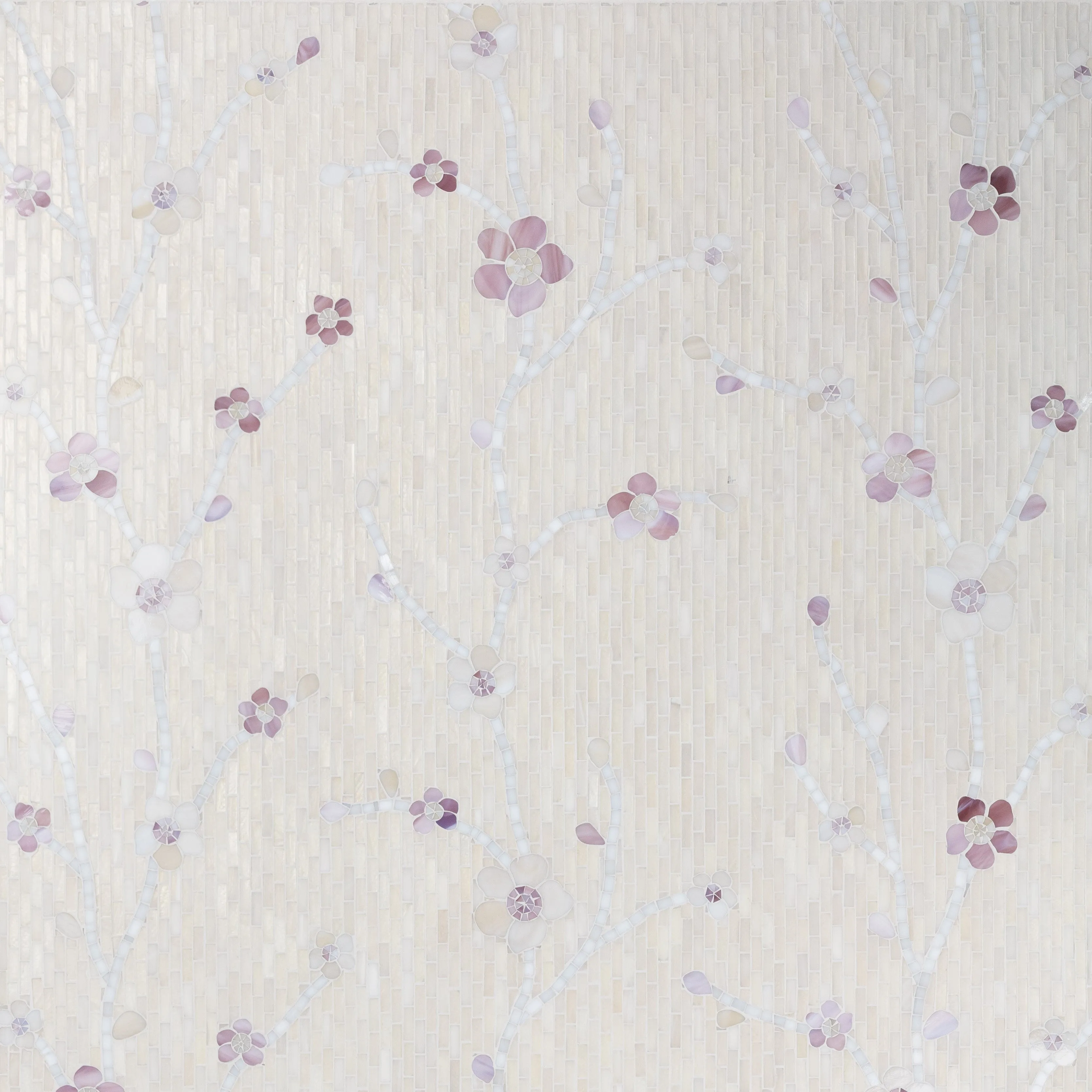 Cherry Mosaic  Gloss Glass