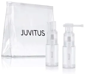 Clear Plastic Powder Spray Bottle with Locking Nozzle Dry Spray - 1 oz / 30 ml Travel Bag