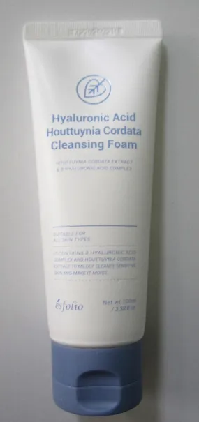 Esfolio Hyaluronic Acid Houttuynia Cordata Cleansing Foam