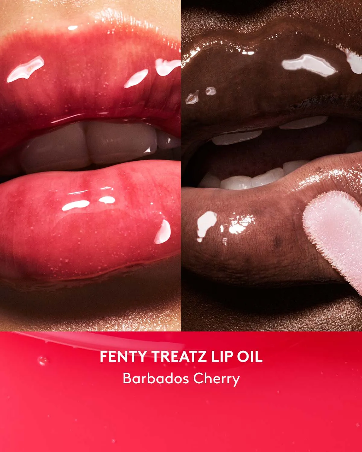 Fenty Treatz Hydrating   Strengthening Lip Oil — Barbados Cherry