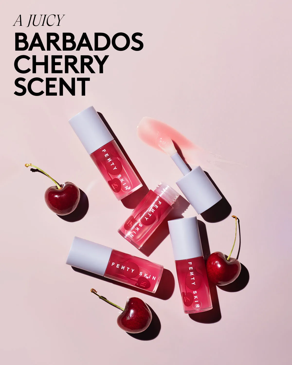 Fenty Treatz Hydrating   Strengthening Lip Oil — Barbados Cherry
