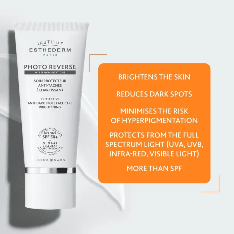 Institut Esthederm Photo Reverse Brightening Protective Anti-Dark Spots Face Care SPF 50 