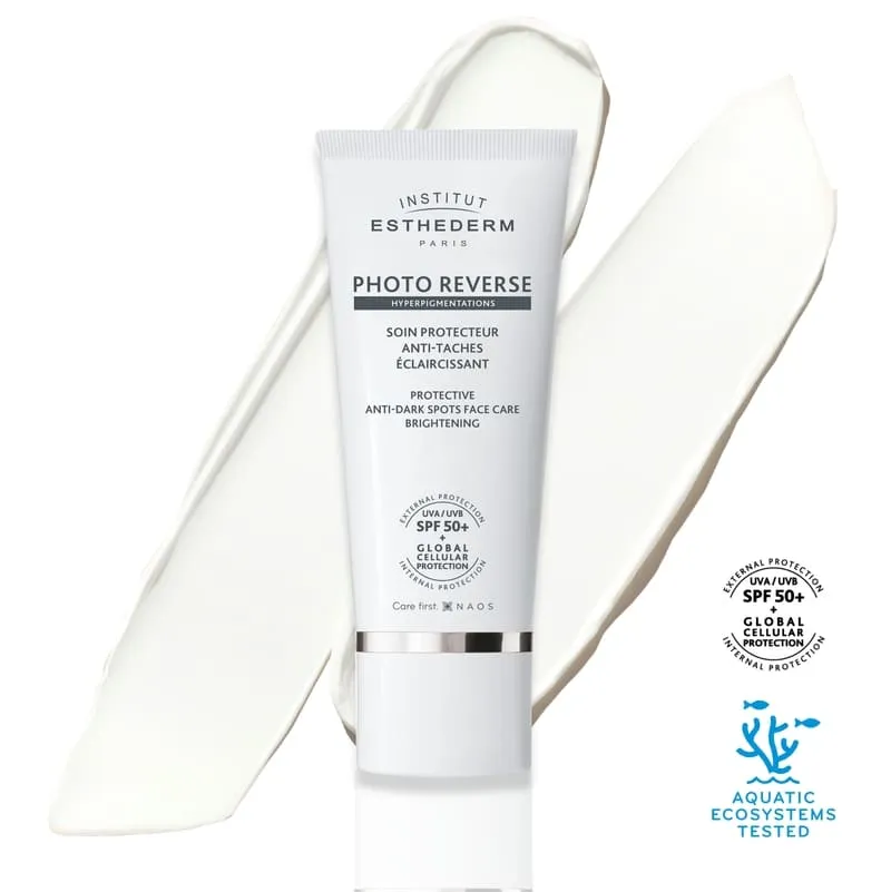 Institut Esthederm Photo Reverse Brightening Protective Anti-Dark Spots Face Care SPF 50 