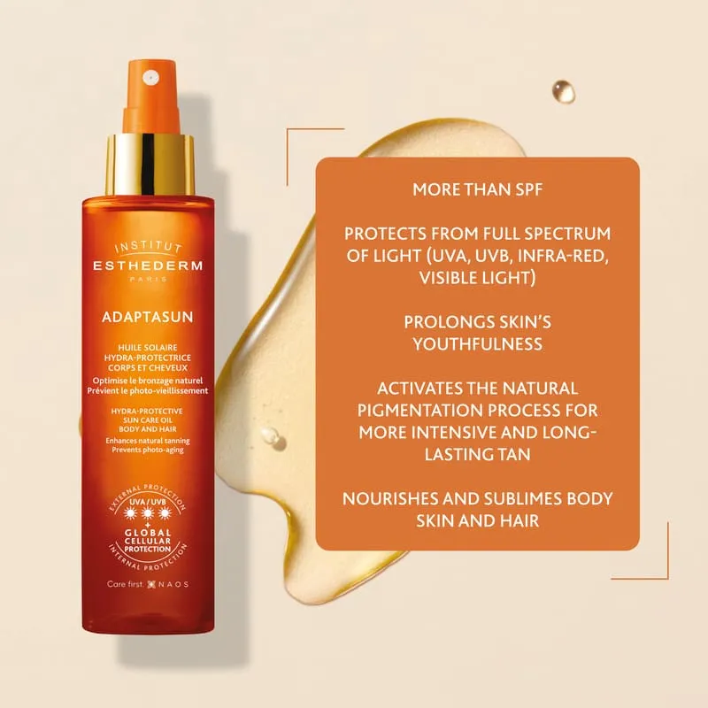 Institut Esthederm Protective Sun Care Oil for Body and Hair - Strong Sun