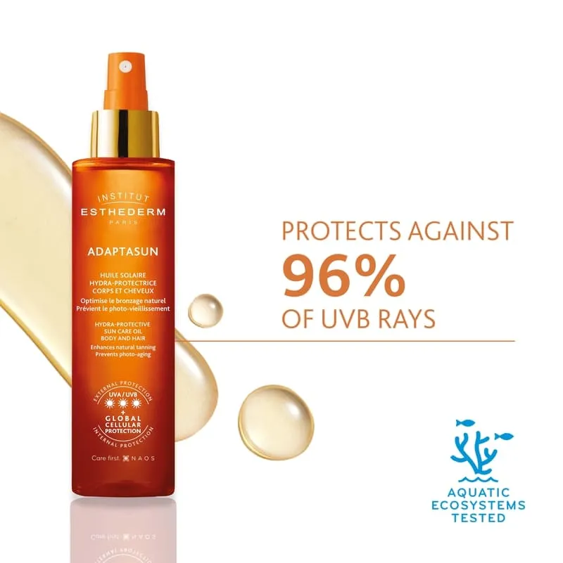 Institut Esthederm Protective Sun Care Oil for Body and Hair - Strong Sun