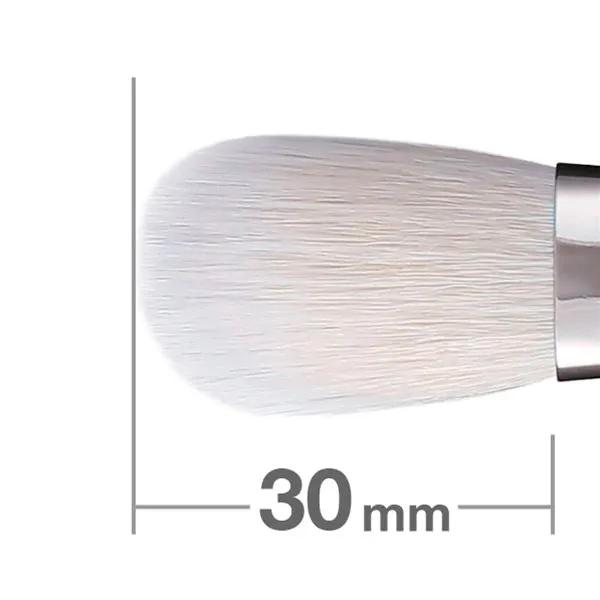 J545BkSL Powder & Liquid Brush Round & Flat Duo Fiber [HB0746]