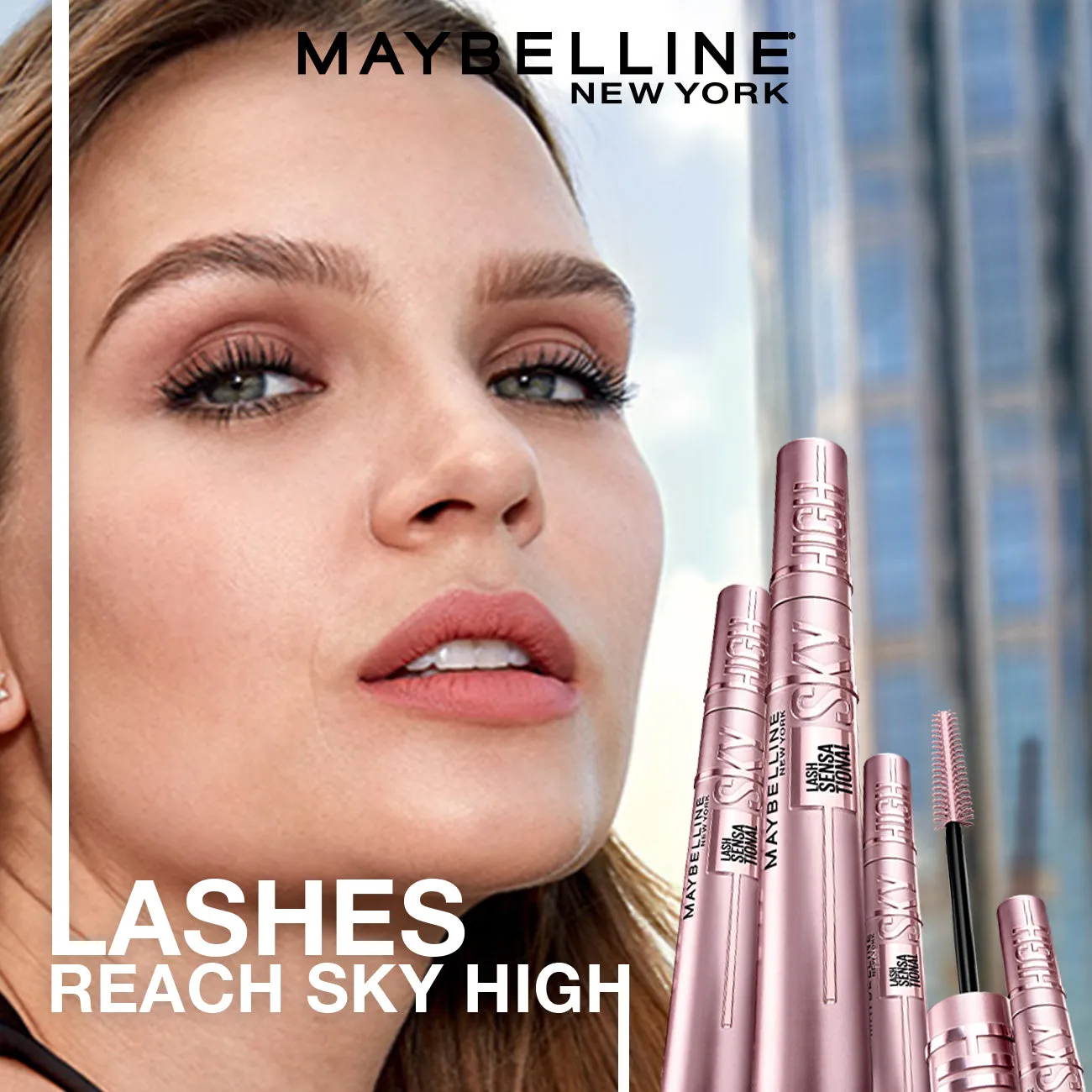 Lash Sensational Sky High Mascara - Volumizing & Lengthening Black