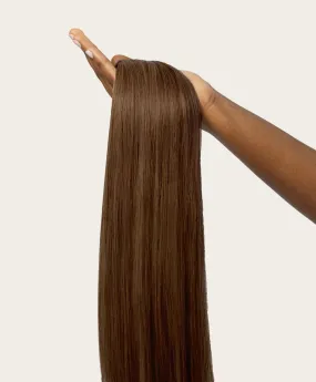 Light Brown, 20" Volumiser Quad Clip-In Weft, #6 | 45g
