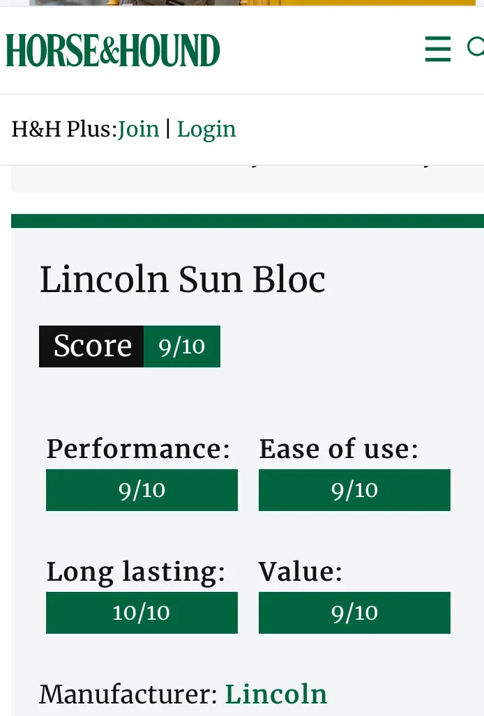 Lincoln Sun Bloc