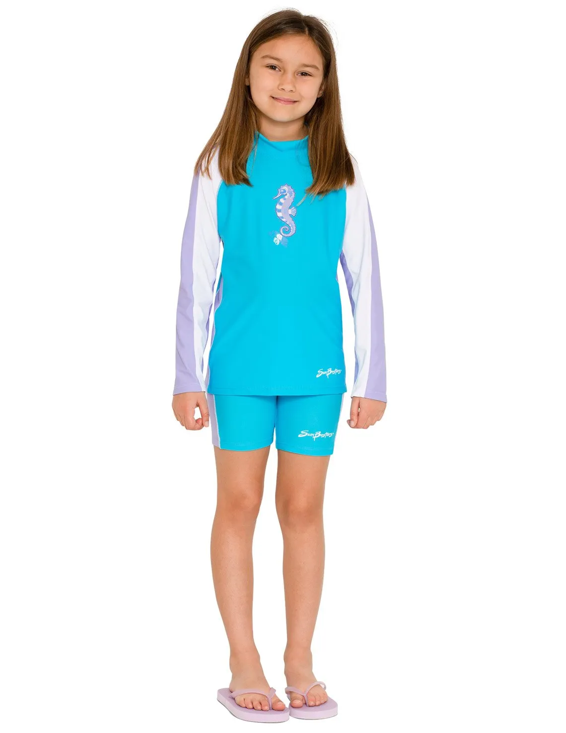 Long Sleeve Rash Guard - Sweet Lavender