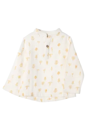 Long sleeve shirt Protective Forest organic muslin