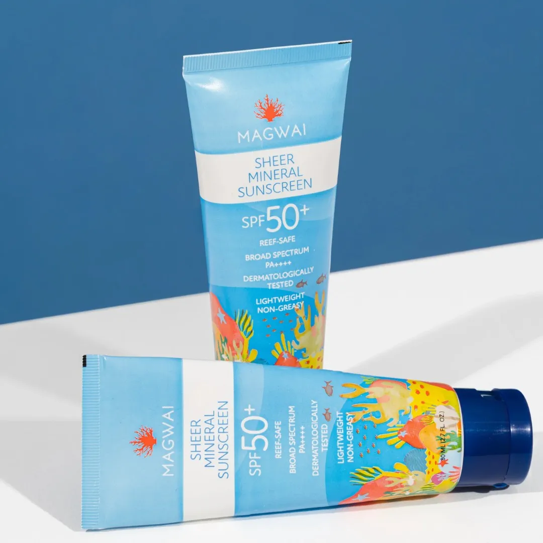 MAGWAI SHEER MINERAL SUNSCREEN SPF50  80ML