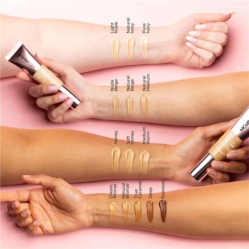 MCOBEAUTY Miracle Flawless Skin Foundation - Medium Warm