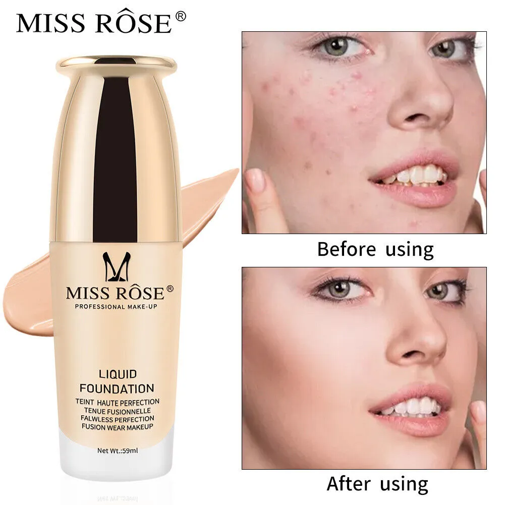 MISS ROSE PROFESSIONAL MAKEUP NATURAL MOISTURIZING FOUNDATION 50ML