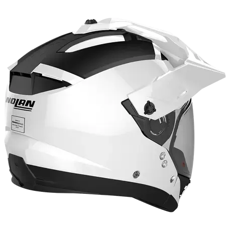 Nolan N70-2 Adventure Classic Metal White Motorcycle Helmet