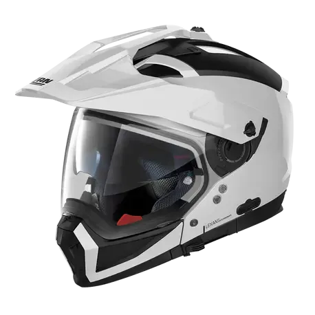 Nolan N70-2 Adventure Classic Metal White Motorcycle Helmet