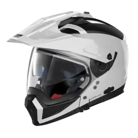 Nolan N70-2 Adventure Classic Metal White Motorcycle Helmet