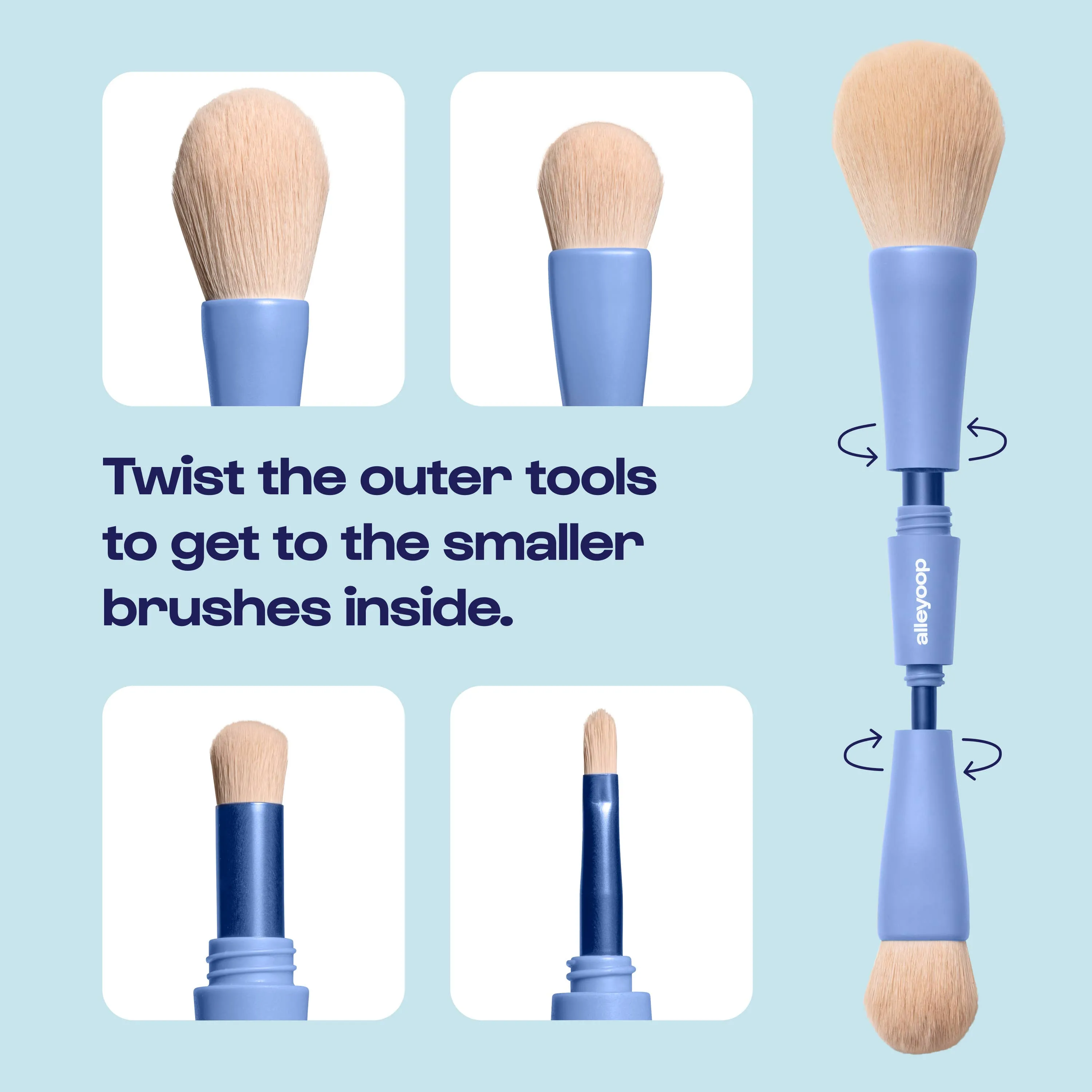 Overachiever - 4-in-1 Makeup Brush