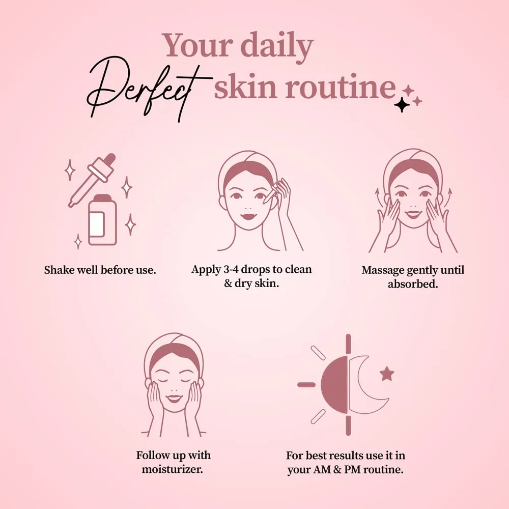 Prolixr Beauty Shield Vitamin C Serum for Glowing Skin- 30 ml, Skin Clearing Serum, Fades Dark Spot, Reduces Pigmentation, Even Skins Tone, Remove Excess Oil, Soothes Redness, Sun Damage Protection