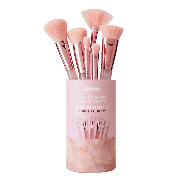 Raww Bare Essentials Make Up Brush Set - 6 piece