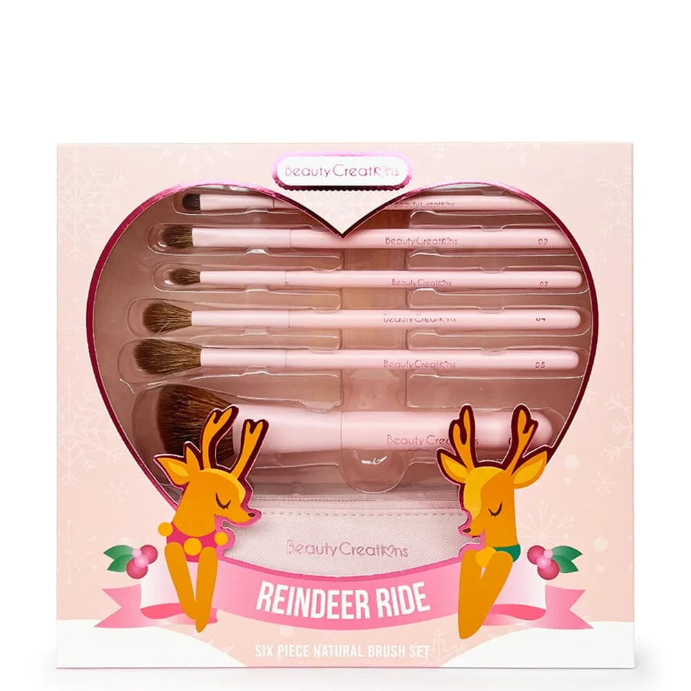 Reindeer Ride 6PC Natural Brush Set (1 unit)