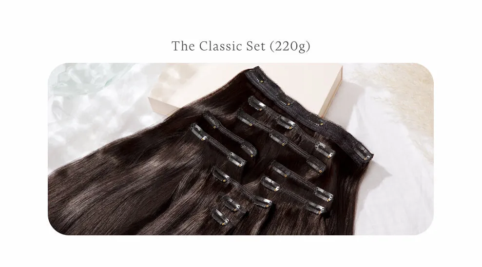 Sandy Ombre, 20" Classic Clip-In Hair Extensions, T6-22 | 220g