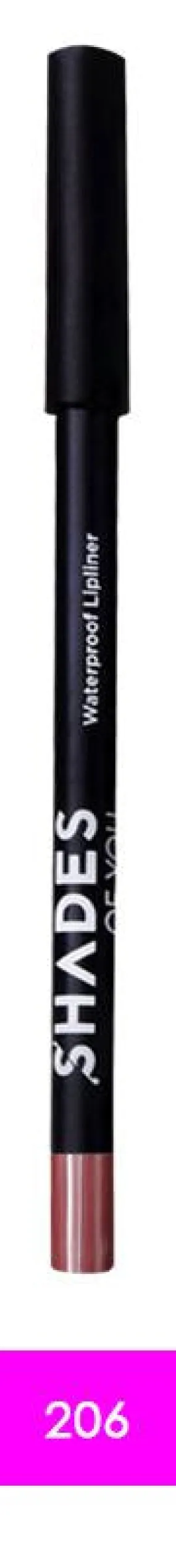 Shades Of You  Waterproof Lip Liner 206
