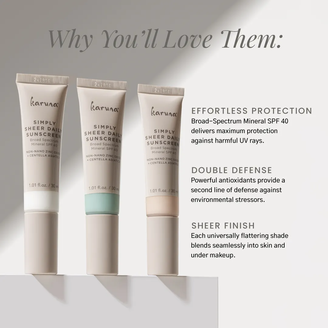 Simply Sheer Daily Sunscreen SPF 40 - Glow Booster
