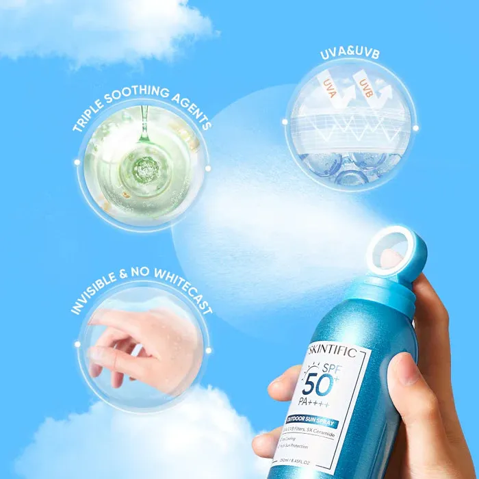 Skintific Outdoor Sun Spray SPF50  PA    (250ml)