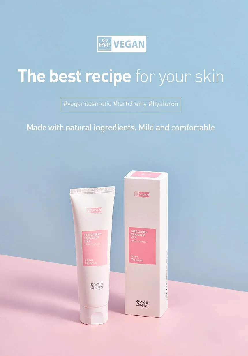 Sweeteen TartCherry Ceramide Hya Foam Cleanser
