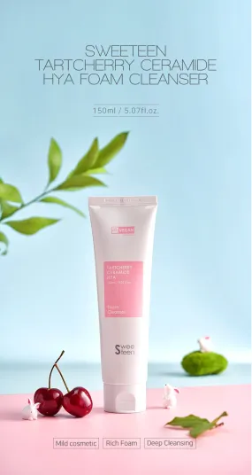 Sweeteen TartCherry Ceramide Hya Foam Cleanser