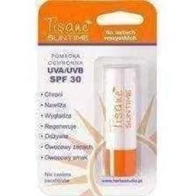Tisane SUNTIME Lipstick protective UVA / UVB SPF30 4.3g, sunscreen makeup