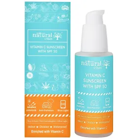 Vitamin C Sunscreen SPF 50   - UVA/UVB rays, Blue Light & Pollution Protection 50 ml